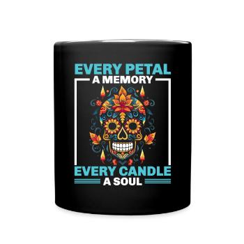 Dia de los Muertos Sugar Skull Mexikanischer Feiertag - Tasse einfarbig - Schwarz - Vorne