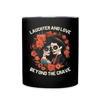 Dia de los Muertos Sugar Skull Mexikanischer Feiertag - Tasse einfarbig - Schwarz - Vorne