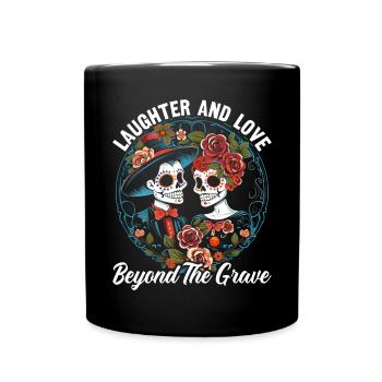 Dia de los Muertos Sugar Skull Mexikanischer Feiertag - Tasse einfarbig - Schwarz - Vorne