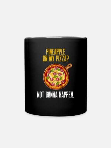 L’amateur de pizza ne va pas arriver Drôle classique Neapoli - Mug uni - noir