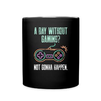 Les jeux vidéo ne vont pas arriver Gaming Every Day Funn - Mug uni - noir - Devant