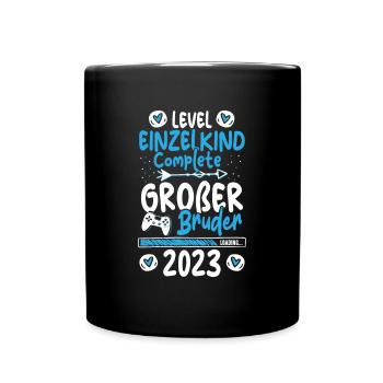 Großer Bruder 2023 Loading Complete Gamer - Tasse einfarbig - Schwarz - Vorne