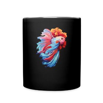 Bettafish Fish - Full Colour Mug - black - Front