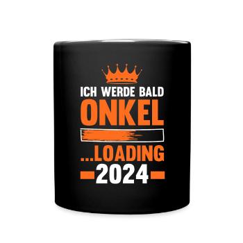 Werdender Onkel 2041 - Tasse einfarbig - Schwarz - Vorne