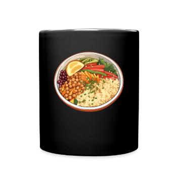 Couscous Bowl Healthy Foods - Full Colour Mug - black - Front