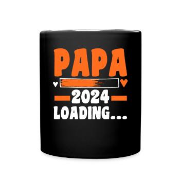 Werdender Papa 2027 - Tasse einfarbig - Schwarz - Vorne