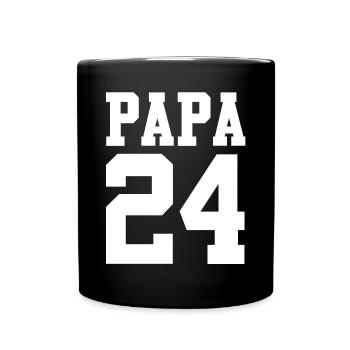 Werdender Papa 2032 - Tasse einfarbig - Schwarz - Vorne