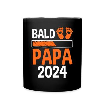Werdender Papa 2029 - Tasse einfarbig - Schwarz - Vorne