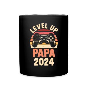 Werdender Papa 2034 - Tasse einfarbig - Schwarz - Vorne