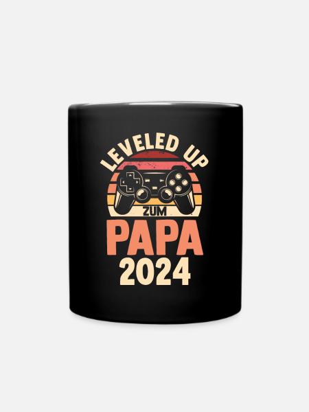 Werdender Papa 2035 - Tasse einfarbig - Schwarz