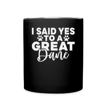 Great Dane Gifts - Tasse einfarbig - Schwarz - Vorne