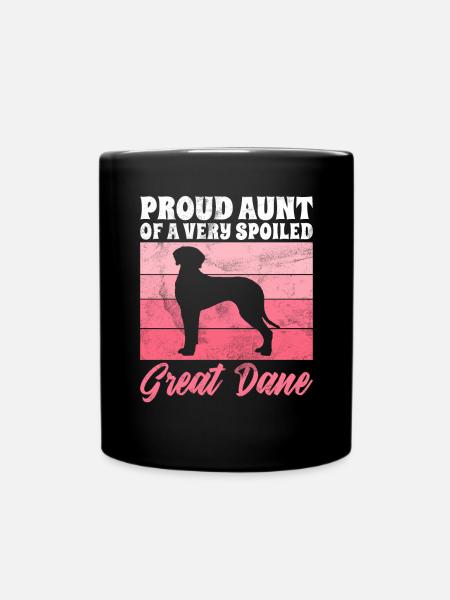 Great Dane Gifts - Tasse einfarbig - Schwarz