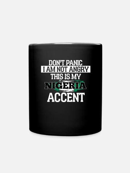 Nigeria - Tasse einfarbig - Schwarz