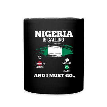 Nigéria - Mug uni - noir - Devant