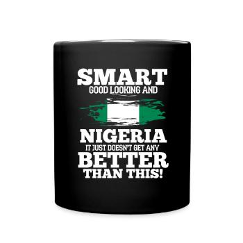 Nigéria - Mug uni - noir - Devant
