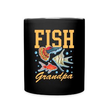 Aquarium Aquariist Aquaristics Grandpa Gift - Mug uni - noir - Devant