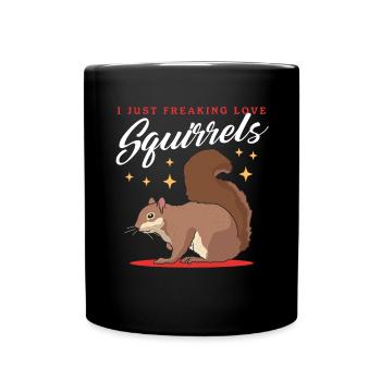 Cute Squirrel Squirrel Grey Squirrel Gift - Full Colour Mug - black - Front