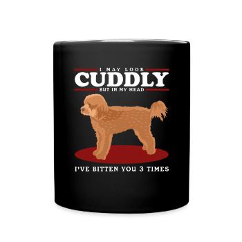 Cavapoo Dog Cavoodle Dog Owner Gift - Full Colour Mug - black - Front