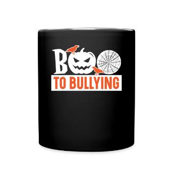 Tag der Einheit, Anti-Mobbing, Mobbing-Prävention, Freundlichkeit - Tasse einfarbig - Schwarz - Vorne