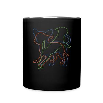 Dog Chihuahua Dog Owner Gechenkidee - Full Colour Mug - black - Front