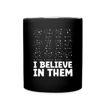 Astrology Believe In Them Esoteric Signs - Full Colour Mug - black - Front