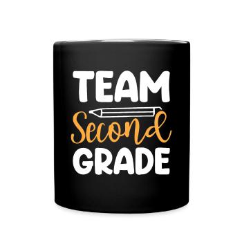 Zweite Klasse Rainbow Girls Jungen Lehrerteam 2. - Tasse einfarbig - Schwarz - Vorne