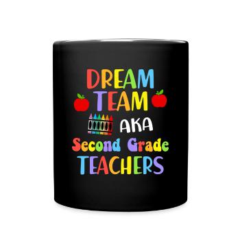 Zweite Klasse Rainbow Girls Jungen Lehrerteam 2. - Tasse einfarbig - Schwarz - Vorne