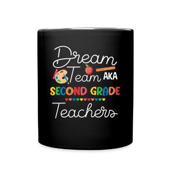 Zweite Klasse Rainbow Girls Jungen Lehrerteam 2. - Tasse einfarbig - Schwarz - Vorne