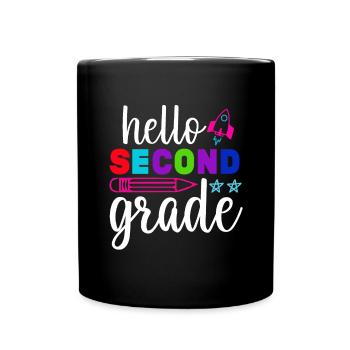 Zweite Klasse Rainbow Girls Jungen Lehrerteam 2. - Tasse einfarbig - Schwarz - Vorne