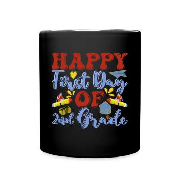 Zweite Klasse Rainbow Girls Jungen Lehrerteam 2. - Tasse einfarbig - Schwarz - Vorne