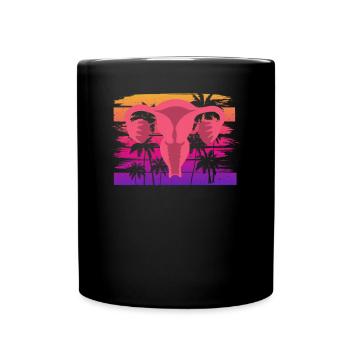Feminismus Feministin - Tasse einfarbig - Schwarz - Vorne