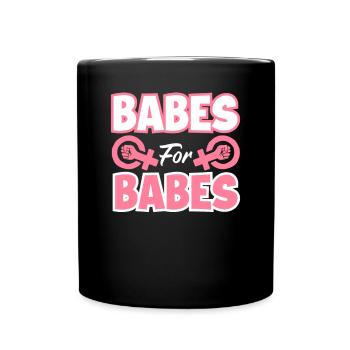Feminismus Feministin - Tasse einfarbig - Schwarz - Vorne