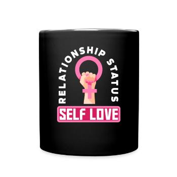 Feminismus Feministin - Tasse einfarbig - Schwarz - Vorne