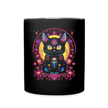 Dia de los Muertos Sugar Skull Mexikanischer Feiertag - Tasse einfarbig - Schwarz - Vorne
