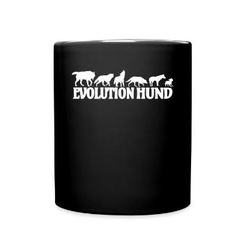 Hund Chihuahua Hundebesitzer Gechenkidee - Tasse einfarbig - Schwarz - Vorne
