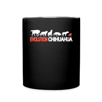Hund Chihuahua Hundebesitzer Gechenkidee - Tasse einfarbig - Schwarz - Vorne