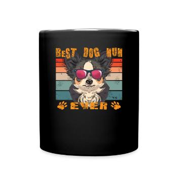 Chien Chihuahua Propriétaire de chien Gechenkidee - Mug uni - noir - Devant