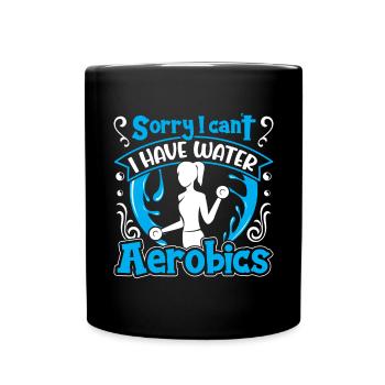 Aerobic Exercise Designs - Tasse einfarbig - Schwarz - Vorne