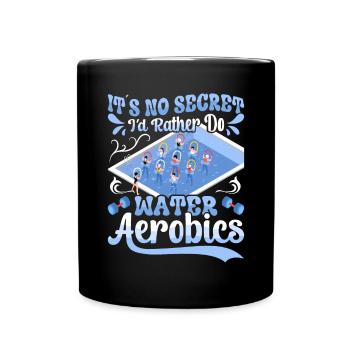 Aerobic Exercise Designs - Tasse einfarbig - Schwarz - Vorne
