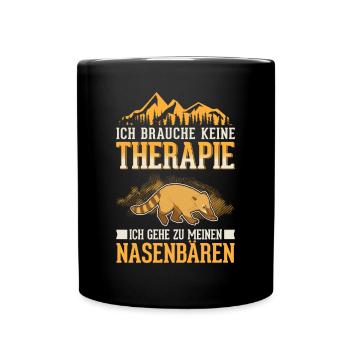 Coati Therapy Coati Proboscis Bear - Full Colour Mug - black - Front