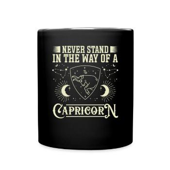 Astrology Never In Way Of Capricorn Esotericism - Full Colour Mug - black - Front