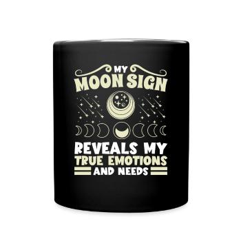L’astrologie Le signe lunaire révèle les émotions et les besoins - Mug uni - noir - Devant