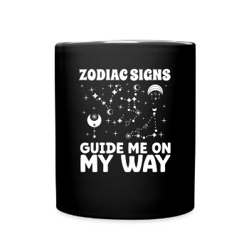 Astrologie Signes du zodiaque Guide Sur mon chemin Ésotérisme - Mug uni - noir - Devant