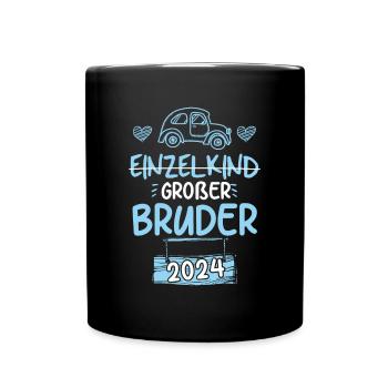 Großer Bruder 2024 Oldtimer - Tasse einfarbig - Schwarz - Vorne