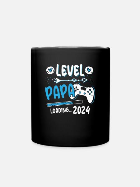 Papa Level Loading 2024 - Tasse einfarbig - Schwarz