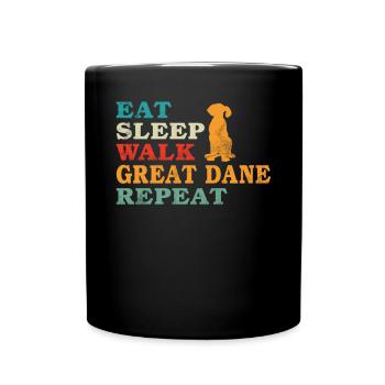 Great Dane Gifts - Tasse einfarbig - Schwarz - Vorne
