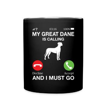 Great Dane Gifts - Tasse einfarbig - Schwarz - Vorne