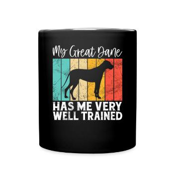 Great Dane Gifts - Full Colour Mug - black - Front