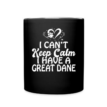 Great Dane Gifts - Tasse einfarbig - Schwarz - Vorne
