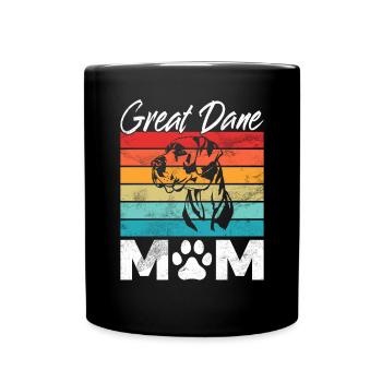Great Dane Gifts - Tasse einfarbig - Schwarz - Vorne